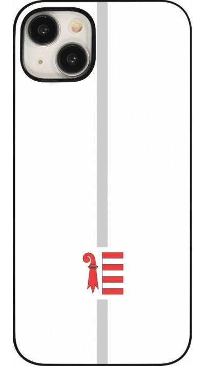 Coque iPhone 15 Plus - Canton JU blanc