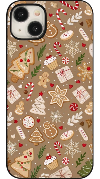 iPhone 15 Plus Case Hülle - Christmas 25 Pattern Ginger Cookie