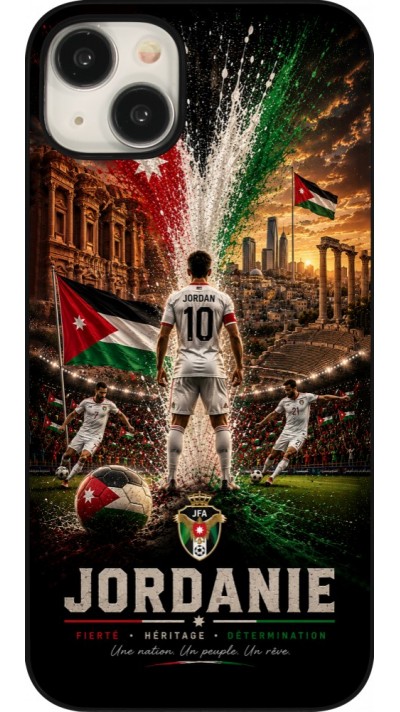 Coque iPhone 15 Plus - Football Jordanie splash 2026
