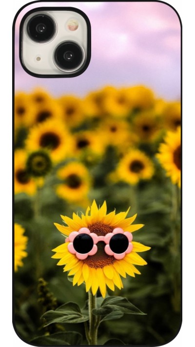 Coque iPhone 15 Plus - Sunflower with glasses Spring 2026