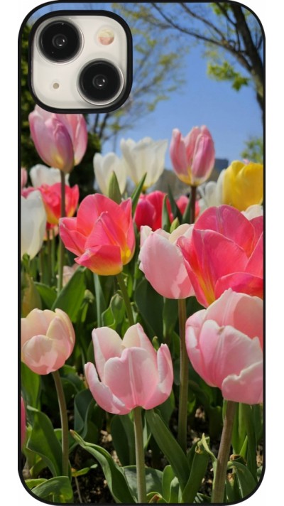Coque iPhone 15 Plus - Tulips Spring 2026