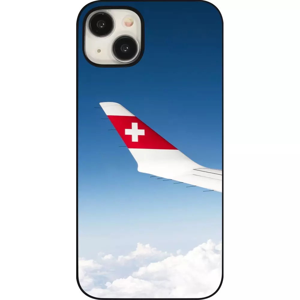 Coque iPhone 15 Plus - Fête Nationale Suisse Sky Swiss Flag