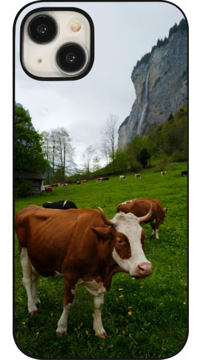 Coque iPhone 15 Plus - Fête Nationale Suisse Vaches