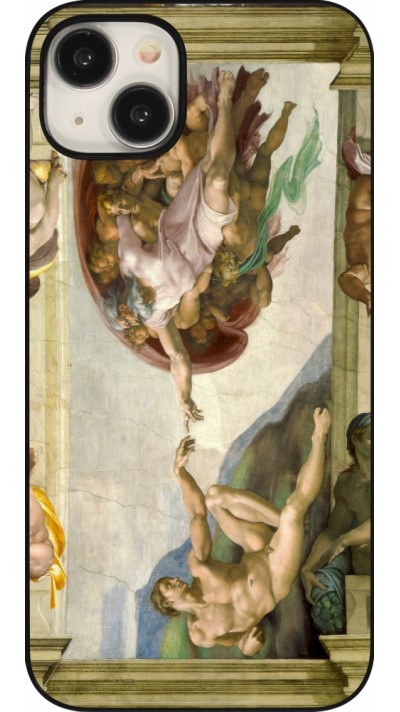Coque iPhone 15 Plus - Tableau art - La Création d’Adam - Michel-Ange