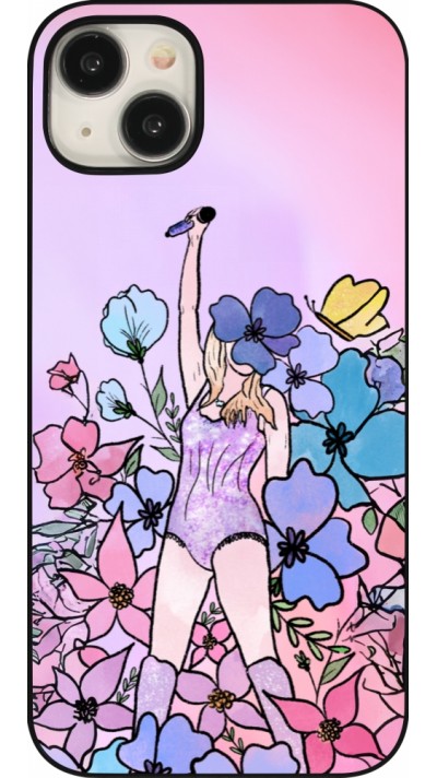 Coque iPhone 15 Plus - Taylor Swift Sketch - Pink