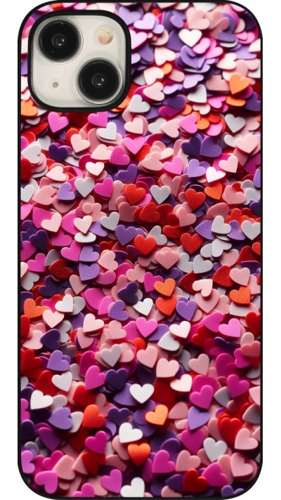 iPhone 15 Plus Case Hülle - Valentin 2025 Konfetti