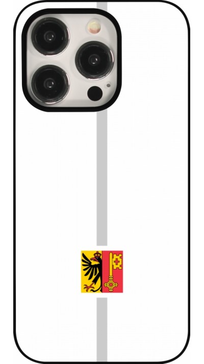 Coque iPhone 15 Pro - Canton GE blanc