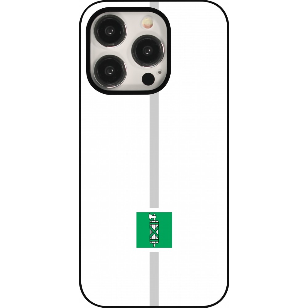 Coque iPhone 15 Pro - Canton SG blanc