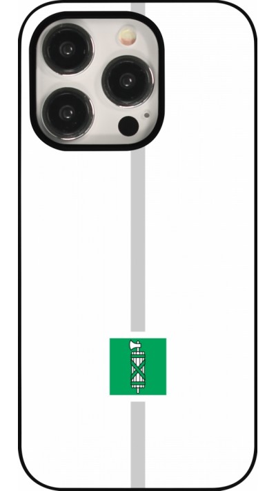 Coque iPhone 15 Pro - Canton SG blanc