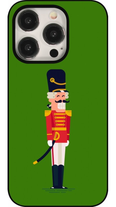 iPhone 15 Pro Case Hülle - Christmas 25 Nutcracker Green