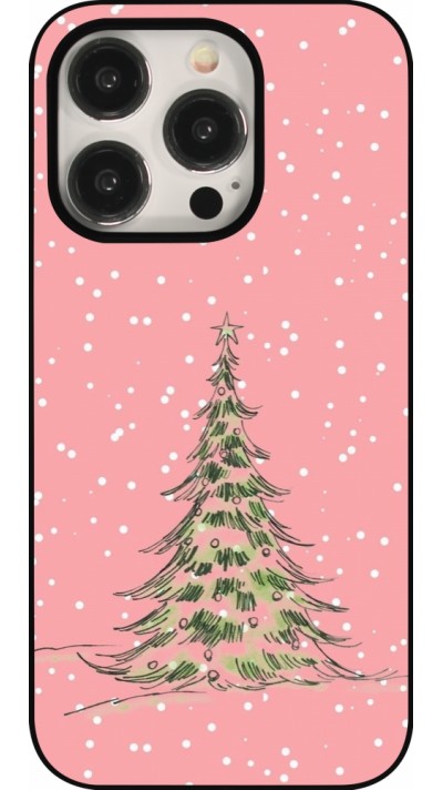 iPhone 15 Pro Case Hülle - Christmas 25 Pink Tree
