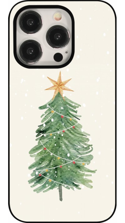 iPhone 15 Pro Case Hülle - Christmas 25 Sketch Tree