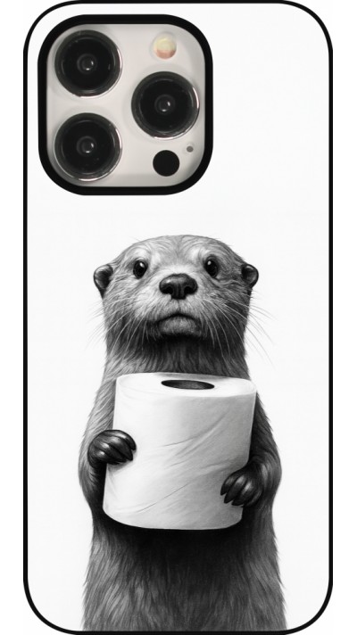 Coque iPhone 15 Pro - Loutre papier de toilette