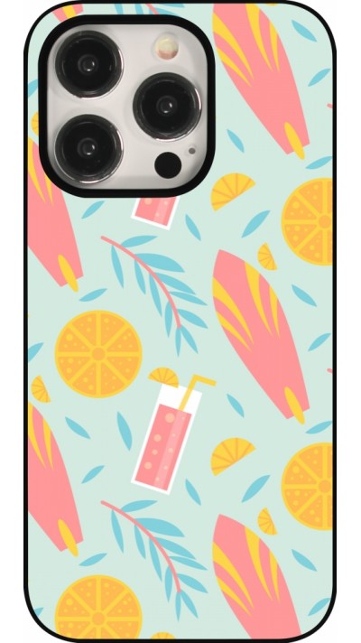 iPhone 15 Pro Case Hülle - Summer 2025 Pattern citron