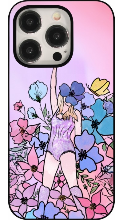 Coque iPhone 15 Pro - Taylor Swift Sketch - Pink
