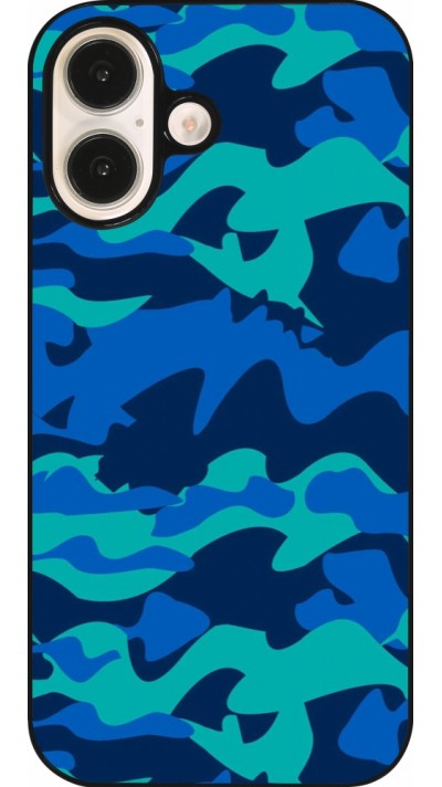 iPhone 16 Case Hülle - Camo Blue