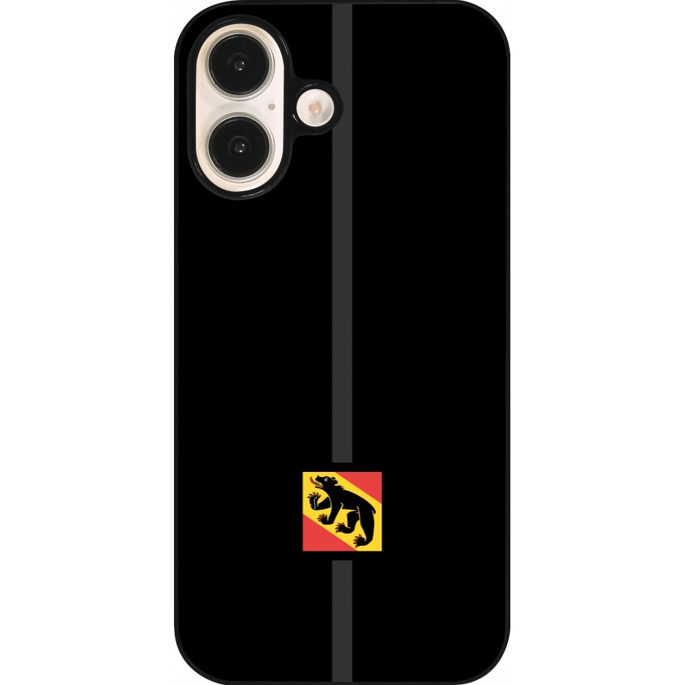 Coque iPhone 16 - Canton BE noir