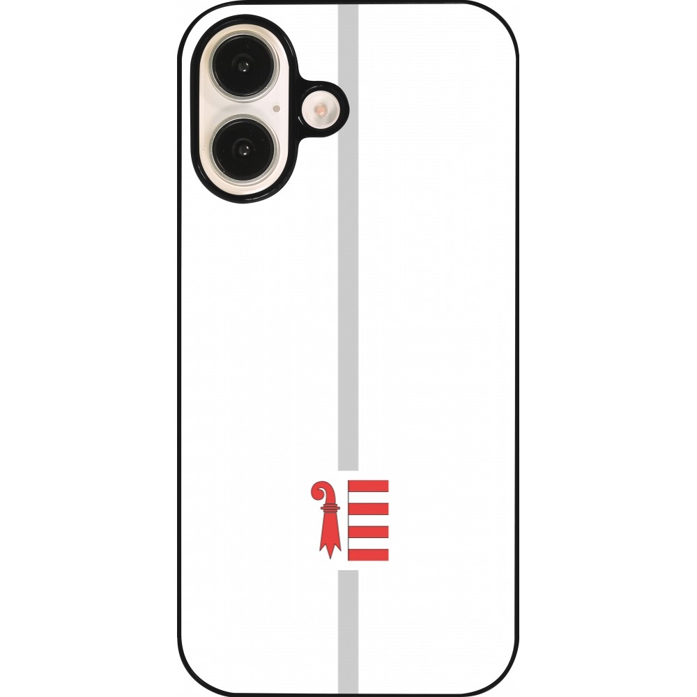 Coque iPhone 16 - Canton JU blanc