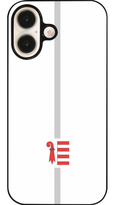 Coque iPhone 16 - Canton JU blanc