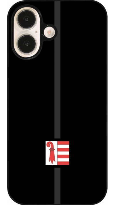 Coque iPhone 16 - Canton JU noir