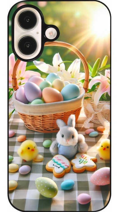 Coque iPhone 16 - Easter 2025 Panier Pâques