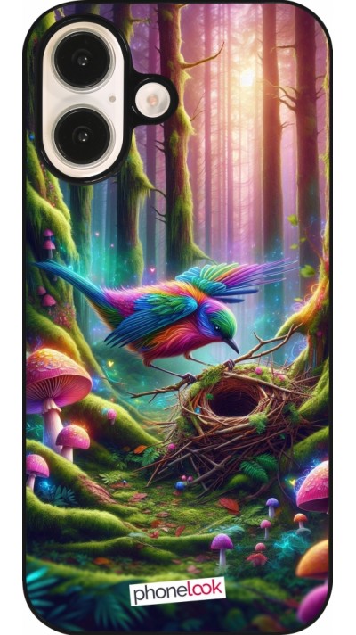iPhone 16 Case Hülle - Vogel Nest Wald