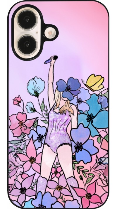 Coque iPhone 16 - Taylor Swift Sketch - Pink