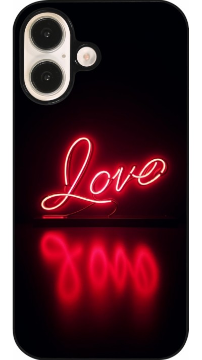 iPhone 16 Case Hülle - Valentine 2025 Neon Liebe