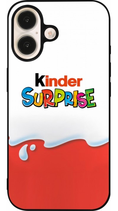 iPhone 16 Case Hülle - Silikon schwarz Kinder Surprise iPhone 16 Case Hülle - Silikon schwarz Kinder Surprise