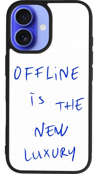iPhone 16 Case Hülle - Silikon schwarz Offline is the new luxury