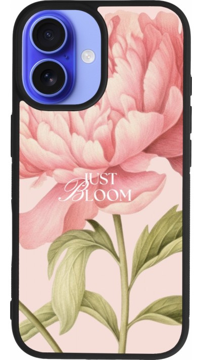 iPhone 16 Case Hülle - Silikon schwarz Just Bloom Spring 2026