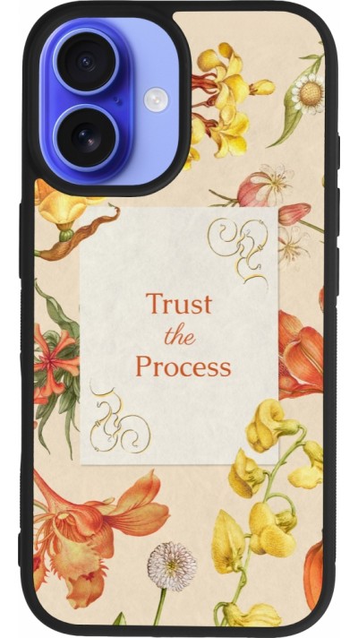 iPhone 16 Case Hülle - Silikon schwarz Trust the process Spring 2026