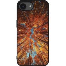 Coque iPhone 16e - Silicone rigide noir Autumn 25 Trees