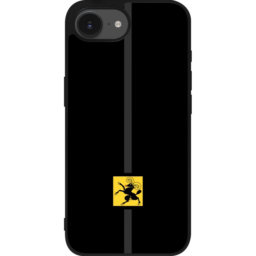 Coque iPhone 16e - Silicone rigide noir Canton SH noir