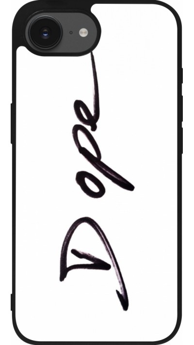 Coque iPhone 16e - Silicone rigide noir Dope