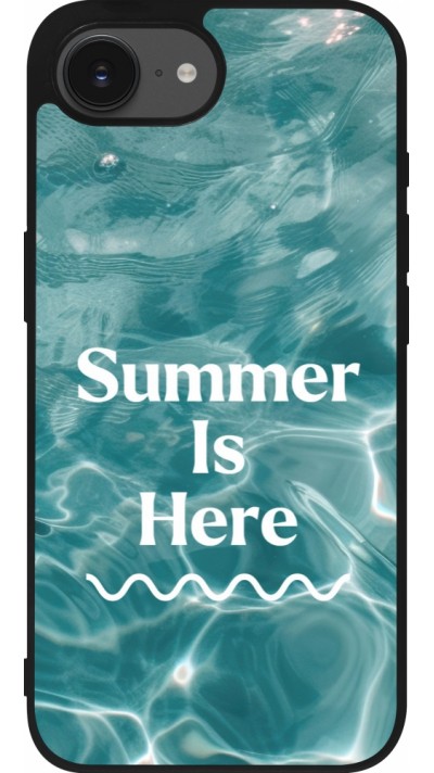 iPhone 16e Case Hülle - Silikon schwarz Summer 2025 Summer is here