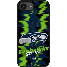 Coque iPhone 17e / 16e - Silicone rigide noir Super Bowl 26 Seattle 2