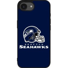 Coque iPhone 17e / 16e - Silicone rigide noir Super Bowl 26 Seattle 3