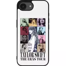 Coque iPhone 16e - Silicone rigide noir Taylor Swift The Eras Tour