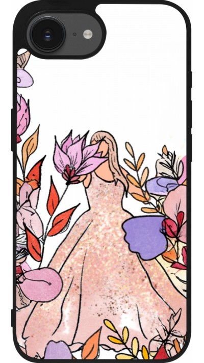 Coque iPhone 16e - Silicone rigide noir Taylor Swift Sketch - White