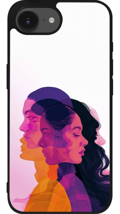 Coque iPhone 17e / 16e - Silicone rigide noir Womens day 2026 10