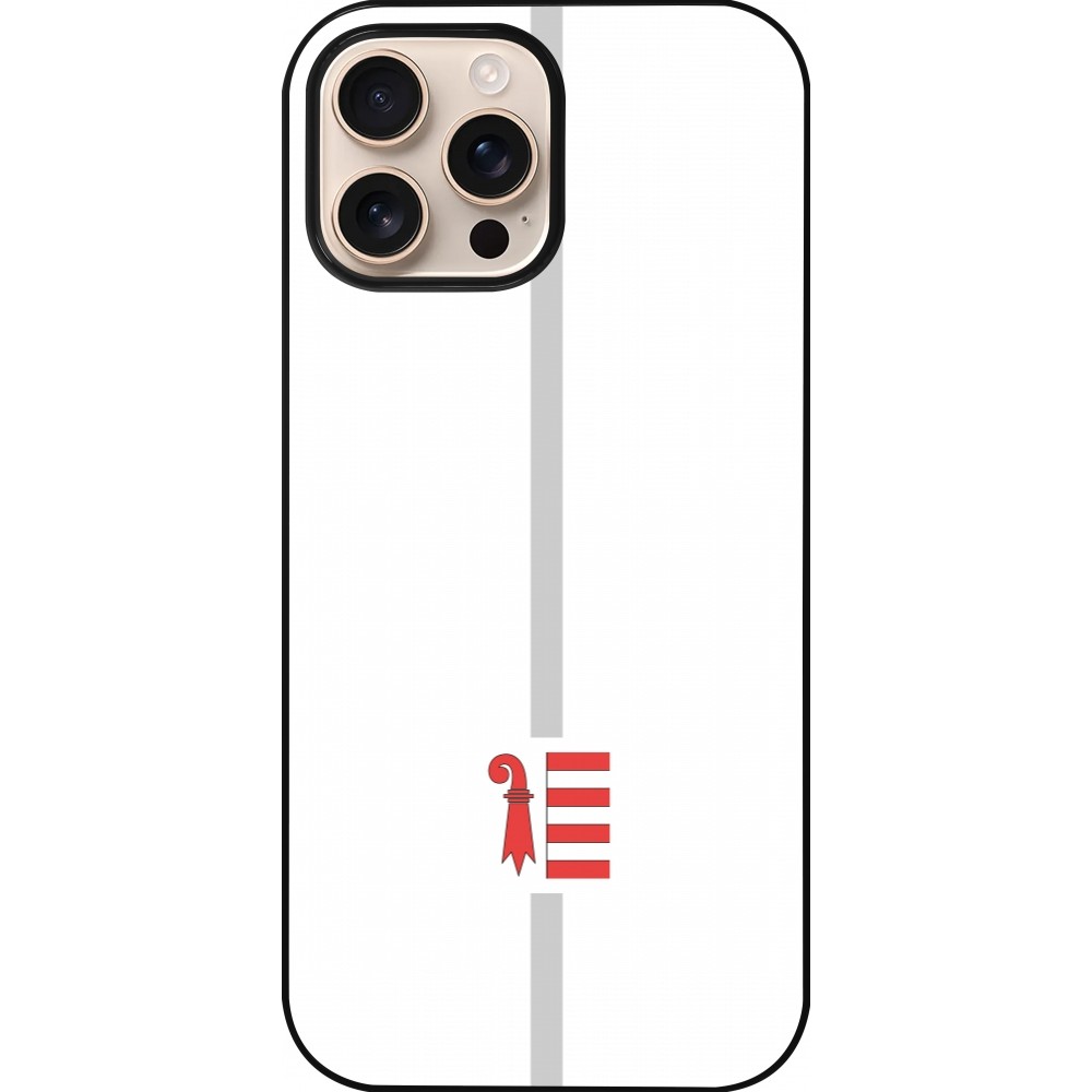 Coque iPhone 16 Pro Max - Canton JU blanc