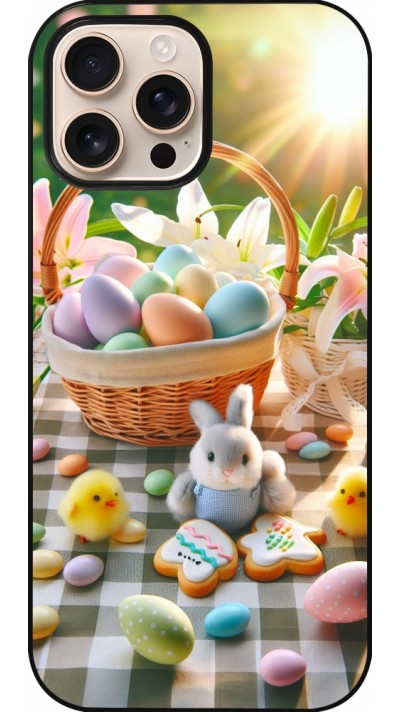 Coque iPhone 16 Pro Max - Easter 2025 Panier Pâques