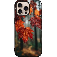 Coque iPhone 16 Pro Max - Silicone rigide noir Autumn 25 Rain