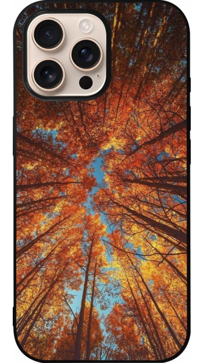 Coque iPhone 16 Pro Max - Silicone rigide noir Autumn 25 Trees
