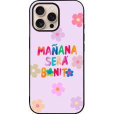 iPhone 16 Pro Max Case Hülle - Silikon schwarz Karol G Manana sera bonito
