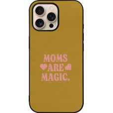 iPhone 16 Pro Max Case Hülle - Silikon schwarz Mom 2026 Are Magic