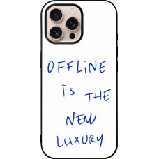iPhone 16 Pro Max Case Hülle - Silikon schwarz Offline is the new luxury