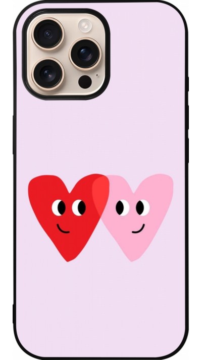 Coque iPhone 16 Pro Max - Silicone rigide noir Saint Valentines Day 26 Heart