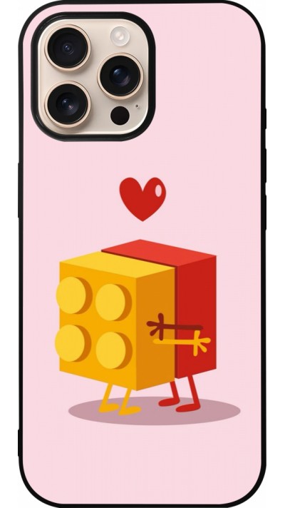 Coque iPhone 16 Pro Max - Silicone rigide noir Saint Valentines Day 26 Puzzle